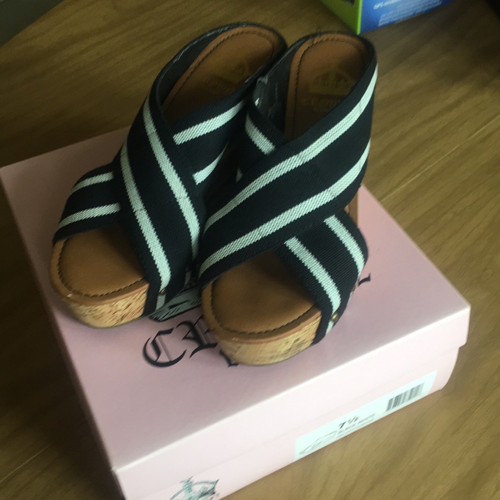 Cork bottom sandals